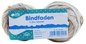 Iris Bindfaden Doppelpack mitt.stark,ca.1,2mm,2x20m