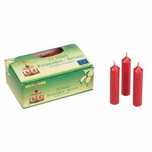 Pyramidenkerze 24er rot 14x70mm