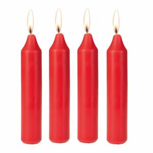 Adventskerzen 4er rot 24x130mm