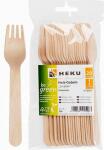 Holz-Gabeln, 20 Stück Länge 16,5cm - "be...