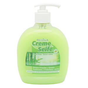Creme Seife Regina 500ml Grüne Frische - Push-Pull (Spüllmittel) Verschluss