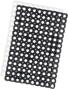 Gummiringmatte 40x60cm, Höhe 16mm - Offene Ringe,