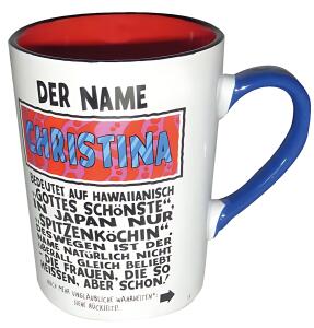 Weltbester Becher Christina 4010070286866