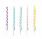 Geburtstagskerzen Pastel Rainbow, 10 Stück