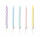 Geburtstagskerzen Pastel Rainbow, 10 Stück