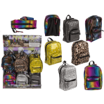 OOTB Geldbörse Metallic Backpack mit Reissverschluss