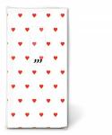 Motiv Taschentuch FSC-Mix Petits coeurs red