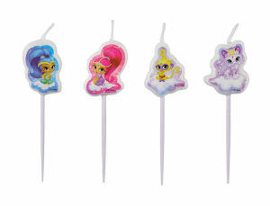 Mini-Figurenkerzen 4er Shimmer & Shine