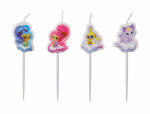 Mini-Figurenkerzen 4er Shimmer & Shine