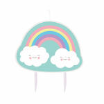 Geburtstagskerze Rainbow & Cloud