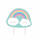 Geburtstagskerze Rainbow & Cloud