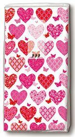 Motiv Taschentuch FSC-Mix 10 Stck.Hearts, hearts