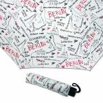 Taschenschirm Berlin Sketch weiß