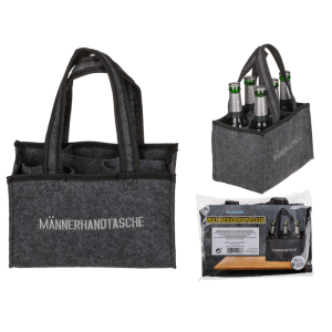 OOTB Graue Männerhandtasche mit 6 Fächern