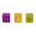 OOTB Farbiger Kerzenblock mit Schrift Happy Birthday
