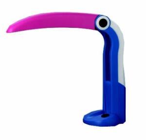 Alco Schreibtischleuchte  S G23 klappbar blau- pink 230V 9W