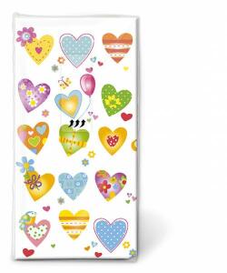 Motiv Taschentuch FSC-Mix Colourful hearts