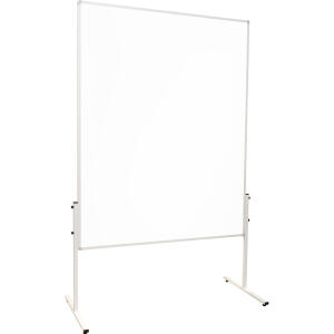 Moderationstafel XtraLine 150x120cm Acryloberfläche - Standtafel mit Acrylglasoberfläche, Gesamthöhe 190cm, - gerader Fuß, beidseitig verwendbar, Metallrahmen, Frank