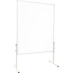 Moderationstafel XtraLine 150x120cm Acryloberfläche - Standtafel mit Acrylglasoberfläche, Gesamthöhe 190cm, - gerader Fuß, beidseitig verwendbar, Metallrahmen, Frank