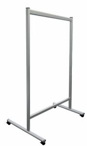 Trennwand Schutzschild mobil 120x150 cm FRANKEN TAG120150M Sicherheitsglas
