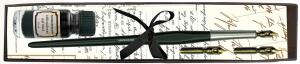 Standardgraph Kalligraphie-Set LUXUS mit Federhalter 3 Linkshand-Federn 10-16-32 und 10 ml Tinte schwarz 1 Stück