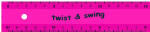 Standardgraph Twist & Swing Lineal NEON 15 cm...