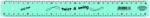 Standardgraph Twist & Swing Lineal PASTELL 30 cm türkis 1 Stück