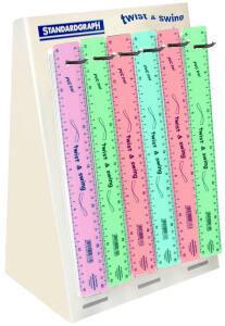 Standardgraph Twist & Swing Lineal PASTELL 30 cm 72er Display