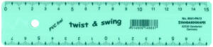 Standardgraph Twist & Swing Lineal PASTELL 15 cm türkis 1 Stück