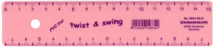 Standardgraph Twist & Swing Lineal PASTELL 15 cm rosa 1 Stück
