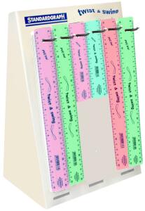 Standardgraph Twist & Swing Lineal PASTELL im  48 St. 30cm und 24 St. 15 cm im Display