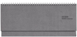 2025 Güss Tischquerkalender 30x13cm Tucson grau 1W/2S