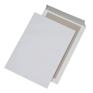 MAILmedia Papprückwandtaschen B4, ohne Fenster, 120 g/qm, weiß, 125 Stück