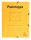 Sammelmappe Postmappe - A4, 425 g/qm, Gummizug, 3 Klappen, gelb