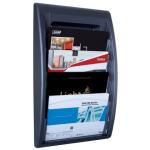 Paperflow Wand-Prospekthalter Quick Blick - A4 quer, schwarz