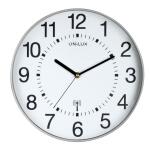 Unilux WAVE Wanduhr mit Funksteuerung metallgrau,...