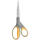 WESTCOTT Schere Titanium Super, rostfrei, abgerundet, gerade, asymmetrisch, grau/gelb, 21cm