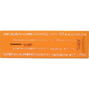 Rumold Schriftschablone - Schrifthöhe 0,35 mm und 0,5 mm