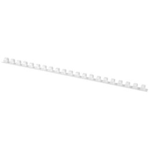 Q-Connect Plastik-Binderücken, 8 mm, für 45 Blatt, weiß, 100 Stück