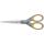 Schere Titanium Super, rostfrei, abgerundet, gerade, grau/gelb, 18cm