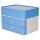 HAN SMART-BOX PLUS ALLISON Schubladenbox mit Utensilienbox - stapelbar, 2 Laden, snow white/sky blue
