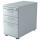 Hammerbacher Standcontainer - 42,8 x 76 x 80 cm, 2 Schübe, Hängeregistratur, Relinggriff, Grau