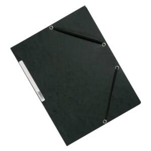 Q-Connect Eckspanner - Karton A4 mit Gummizug schwarz