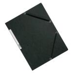 Q-Connect Eckspanner - Karton A4 mit Gummizug schwarz
