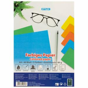 STY Kopierpapier A4 40 Blatt 80 g/qm farbig