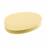 Franken Moderationskarte - Oval, 190 x 110 mm, gelb, 500 Stück