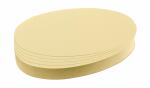 Franken Moderationskarte - Oval, 190 x 110 mm, gelb, 500 Stück