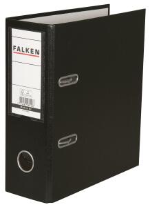 Falken Falken Ordner - A5 hoch, 80mm, PP-Folie, schwarz