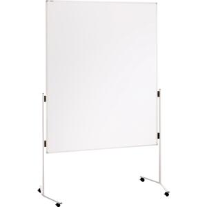 FRANKEN Moderationstafel ECO - 120 x 150 cm, weiß/Karton, mit Rollen