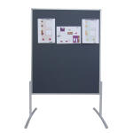 Moderatorentafel 120x150cm grau FRANKEN MT800312 PRO Filz